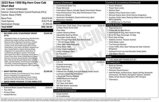 2023 RAM 1500 Big Horn