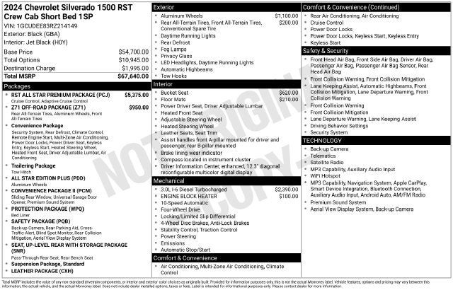 2024 Chevrolet Silverado 1500 RST