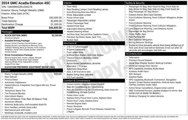 2024 GMC Acadia Elevation - Photo 7