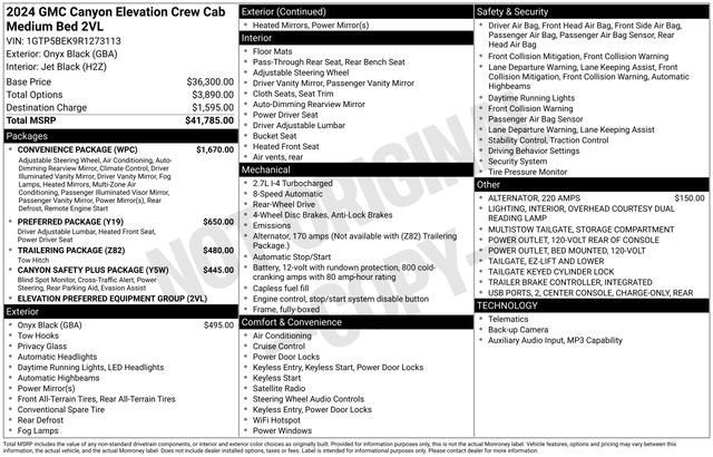 2024 GMC Canyon Elevation