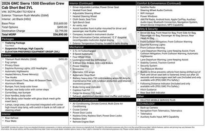 2026 GMC Sierra 1500 Elevation