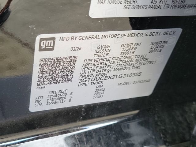 2026 GMC Sierra 1500 Elevation