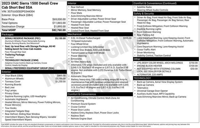 2023 GMC Sierra 1500 Denali