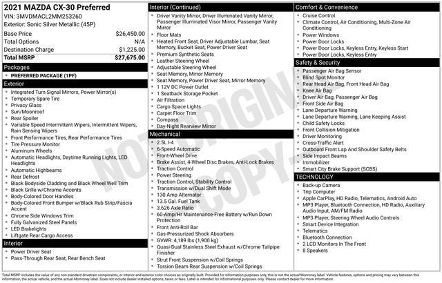 2021 Mazda Mazda CX-30 Preferred