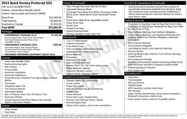 2024 Buick Envista Preferred