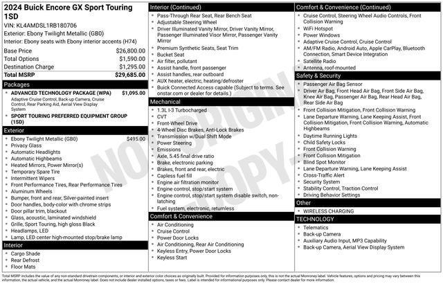 2024 Buick Encore GX Sport Touring