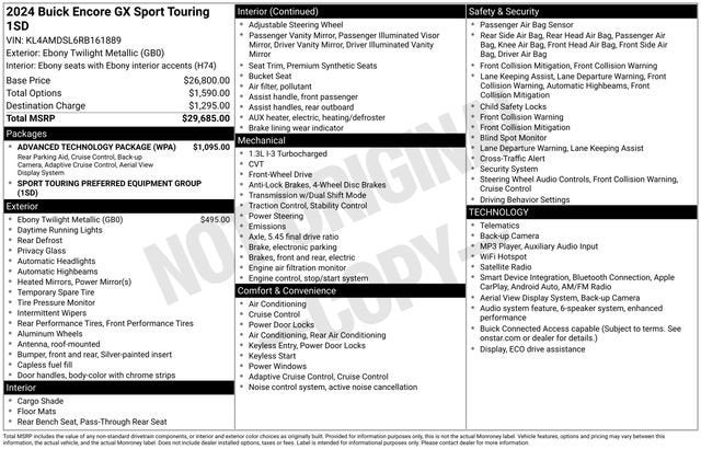 2024 Buick Encore GX Sport Touring