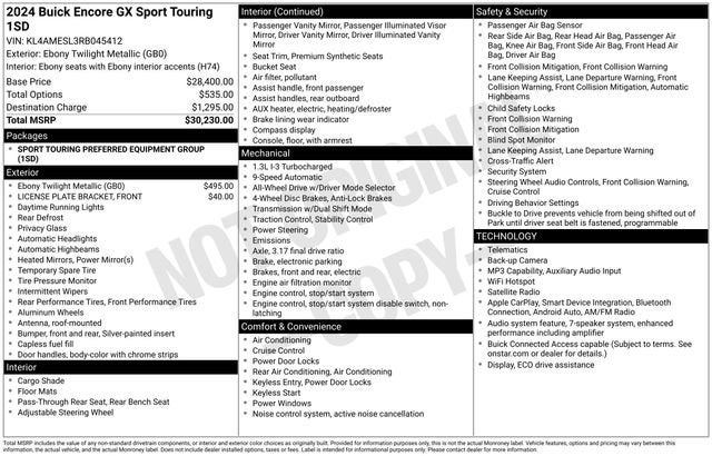 2024 Buick Encore GX Sport Touring