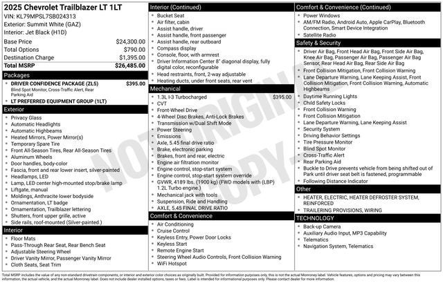 2025 Chevrolet Trailblazer LT