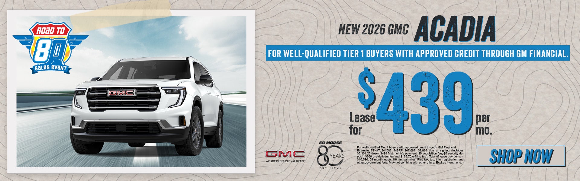 New 2026 GMC Acadia