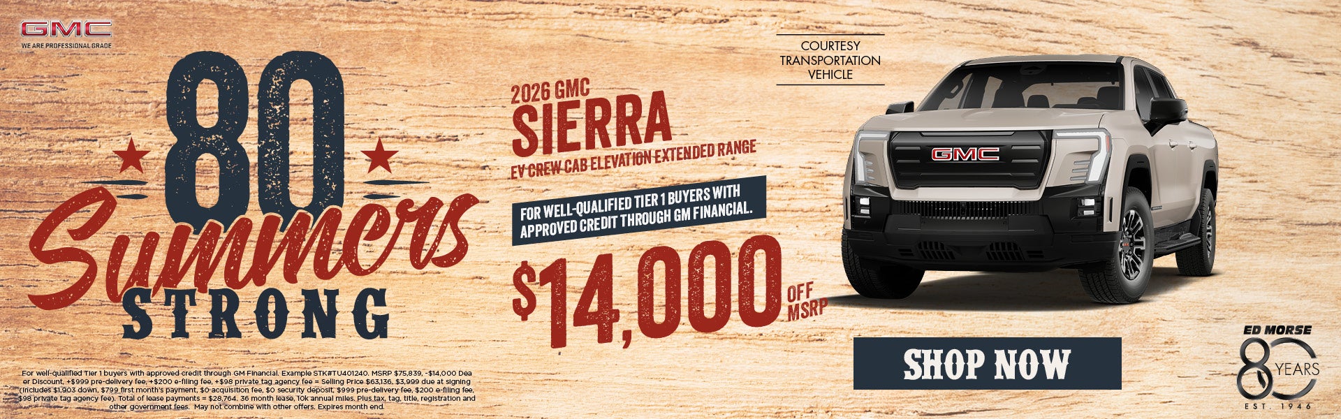 2026 GMC Sierra EV Crew Cab Elevation Extended Range